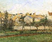 Camille Pissarro Pang plans under sunset Schwarz France oil painting artist